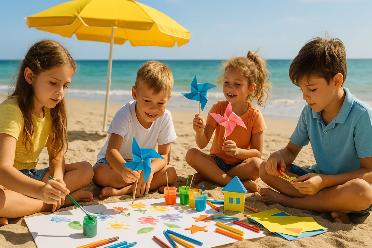 Laboratori creativi per bambini in spiaggia: attività che stimolano la fantasia e lasciano ricordi indelebili