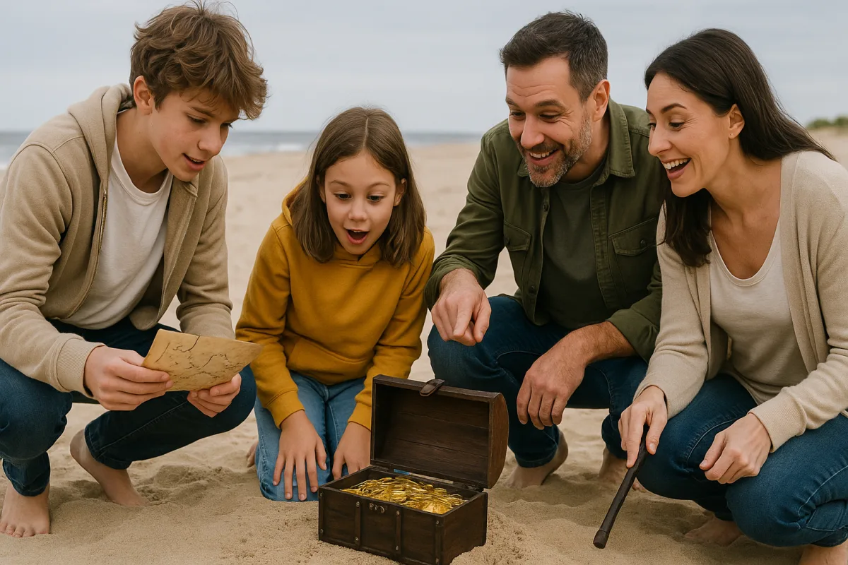 Caccia al tesoro sulla sabbia: organizzare un gioco semplice che coinvolge adulti e ragazzi