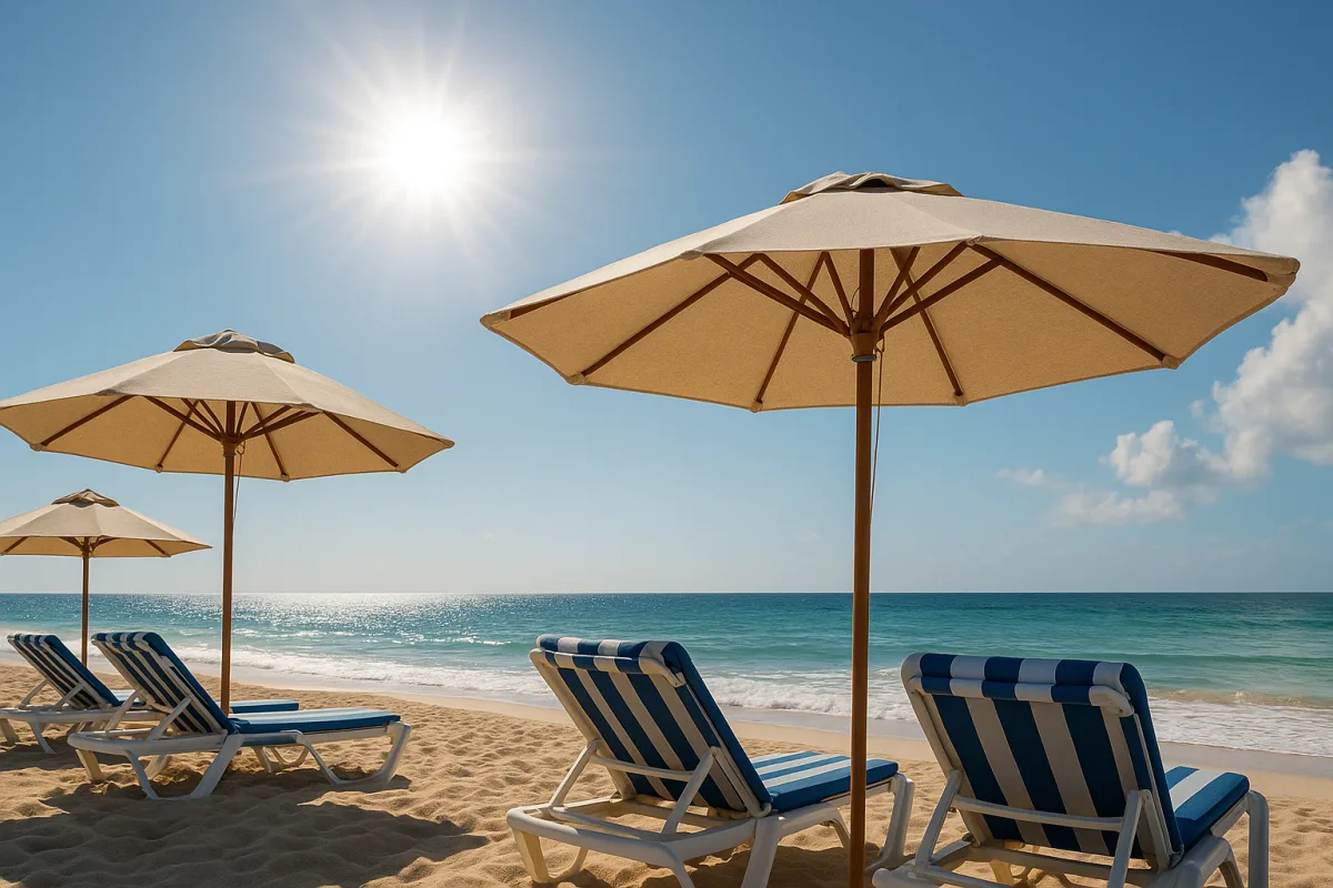 Ombrelloni anti-UV: funzionalità che fanno la differenza nelle ore più calde