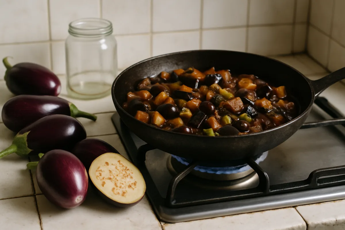 Cosa cambia nella caponata di fine agosto: le melanzane di adesso